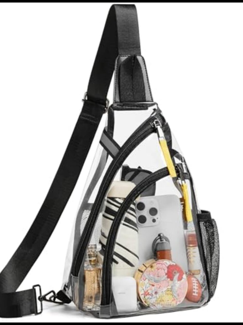 Clear Crossbody Bag Stadium Approved Transparent TPU Purse